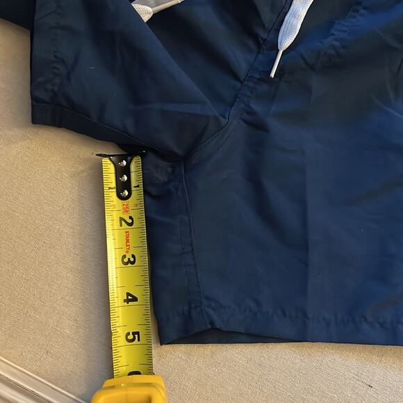 Navy swim trunks w elastic waist and side pockets NWT - L - Picture 8 of 9